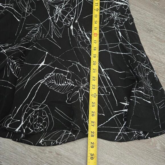 Monte Y2K Floral Whimsygoth Boho Slip Ruffled Hem Midi Skirt Size Medium - Picture 6 of 9